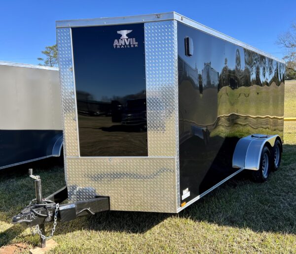 2025 Anvil 7x16ft enclosed trailer with ramp door and upgraded .040 polycore sides